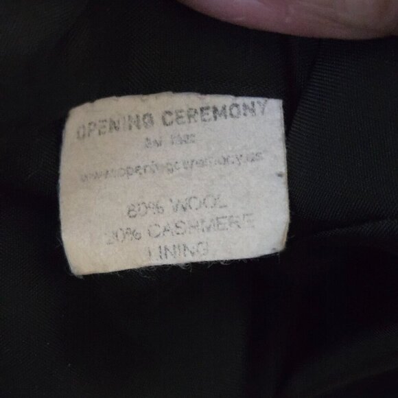 Opening Ceremony Wool Cashmere Plaid Suiting Blazer Gray Size M - Picture 5 of 5